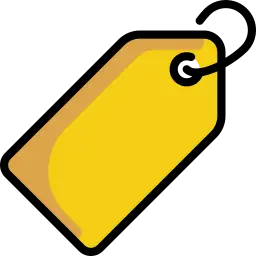 icono de etiqueta de precio para precios transparentes